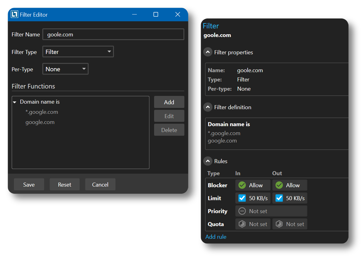NetLimiter - Features